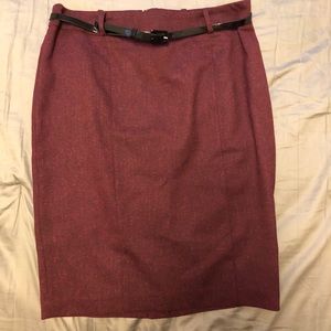 Mossimo maroon pencil skirt